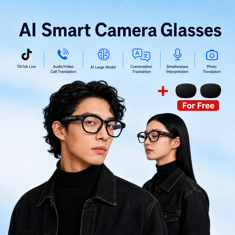 Audio Music Free Online - AI Smart Shooting Glasses, Support Douyin