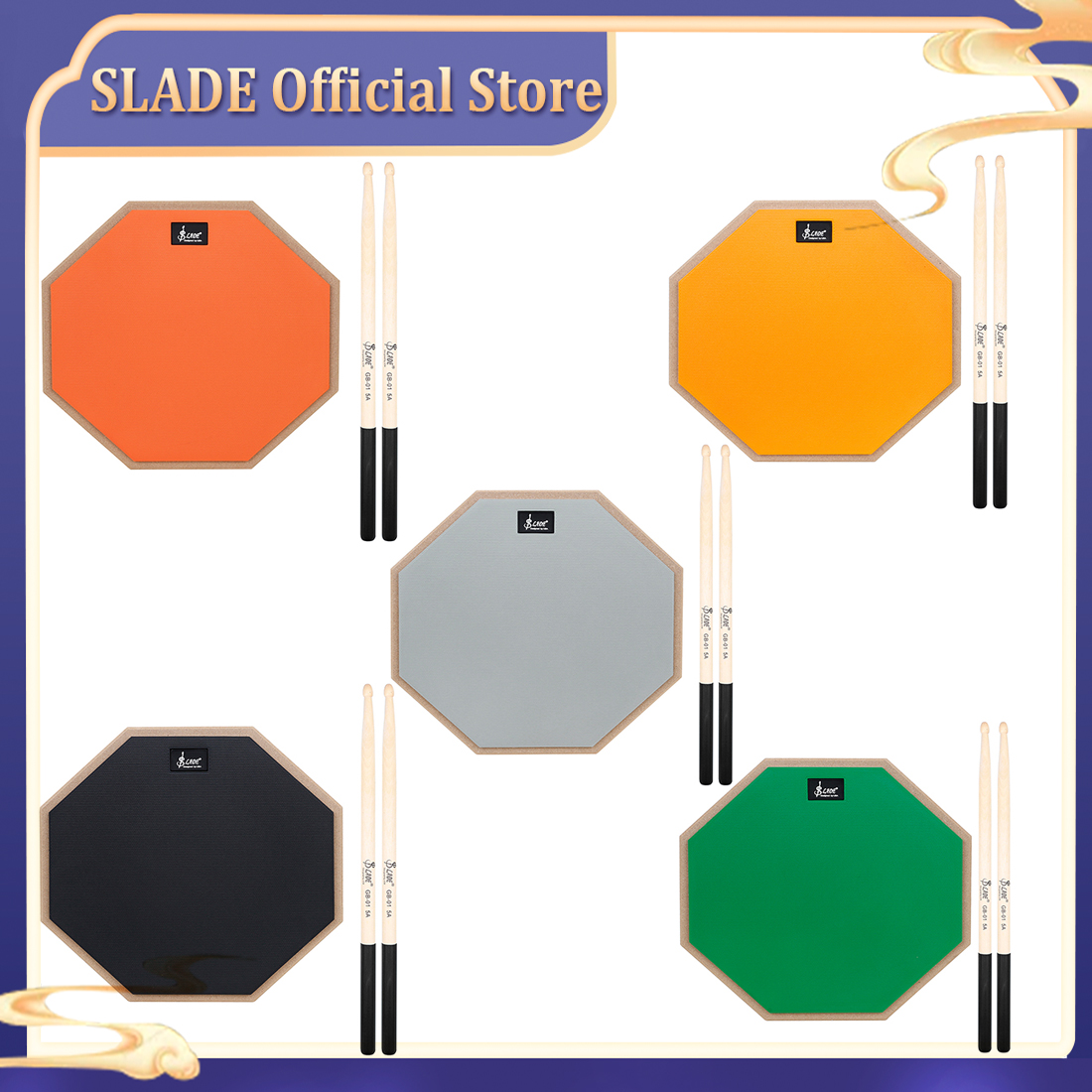 Drum Practice Pad - SLADE 8 Inches Drum Practice Mat