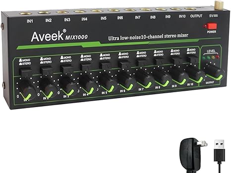 Aveek 10 Channel Mixer - Mini  – Audio Mixer 4 Channel Bewertung und Preis