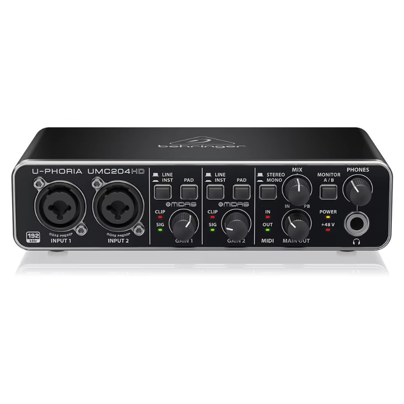 Behringer UMC204HD 2-in/4-out  – Audio Music Interface Bewertung und Preis