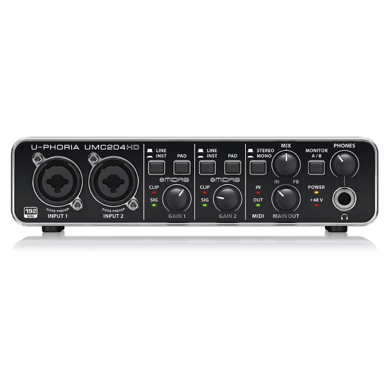 Behringer UMC204HD 2-in/4-out  – Audio Music Interface Bewertung und Preis