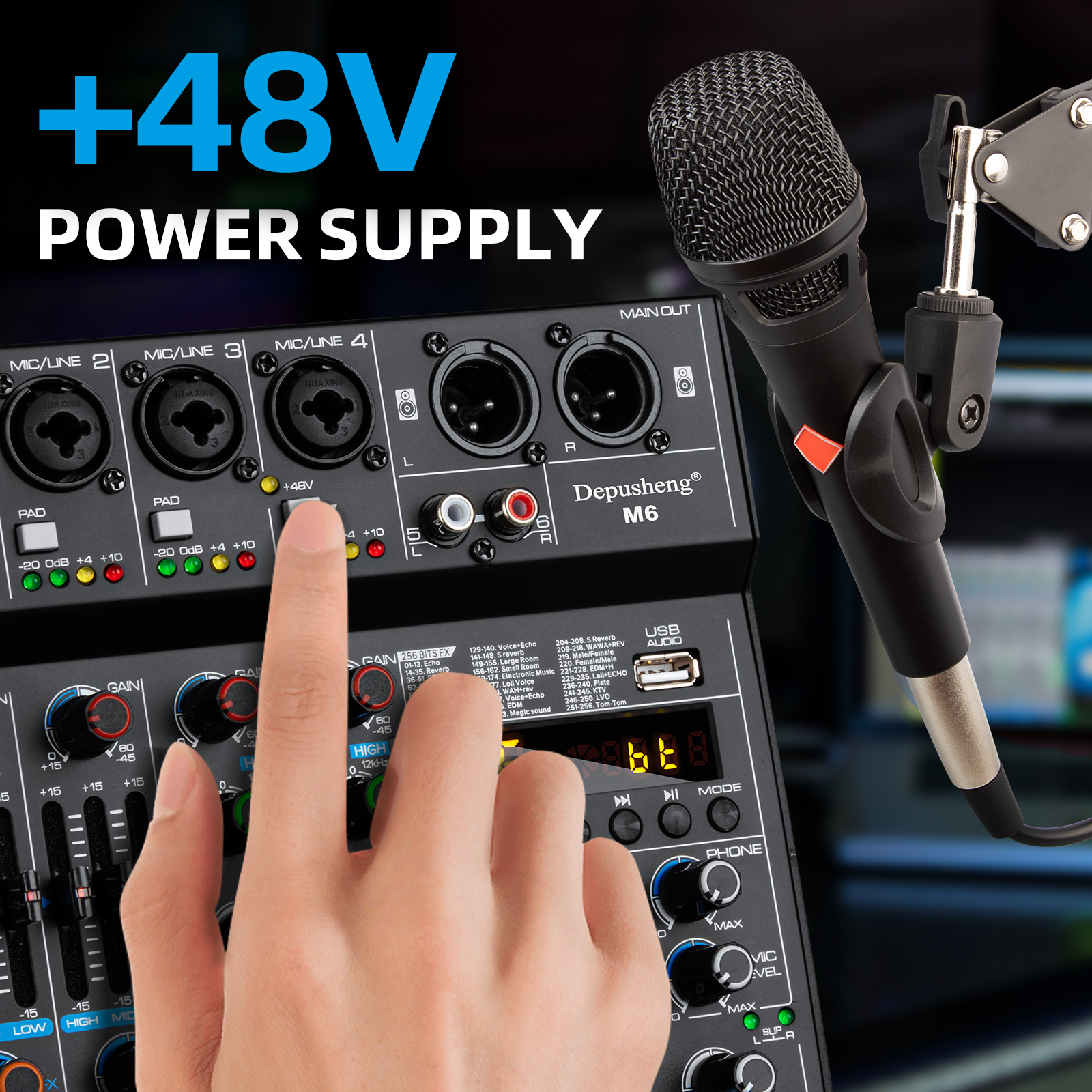 6 Channels Sound Mixing Consol – Audio Mixer 4 Channel Bewertung und Preis