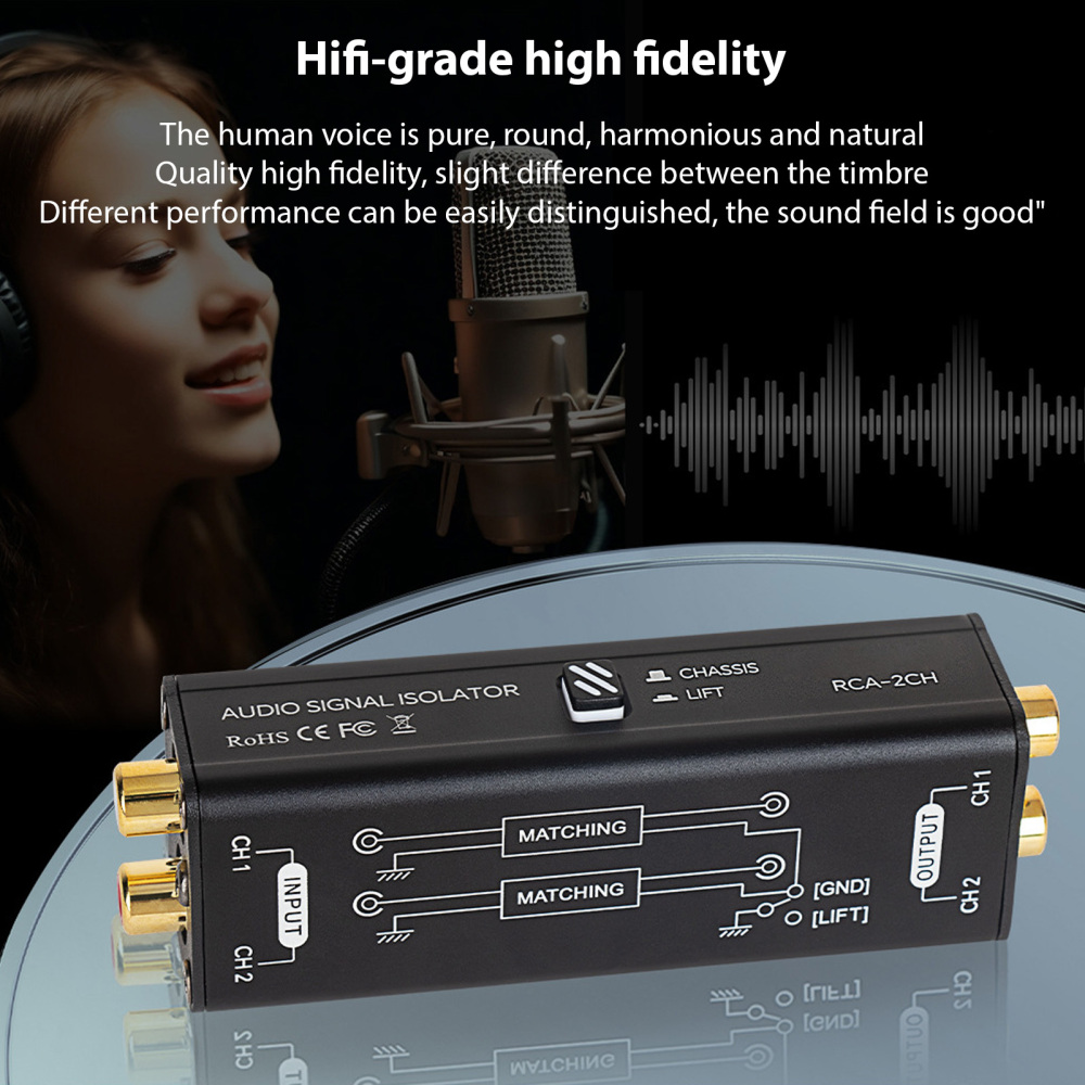 Portable 2 Channels RCA Ground – Audio Music Isolator Bewertung und Preis