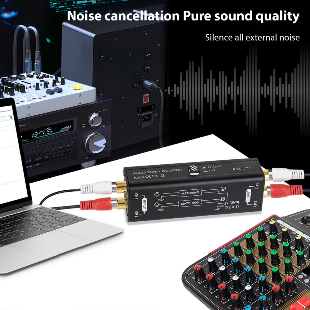 Portable 2 Channels RCA Ground – Audio Music Isolator Bewertung und Preis