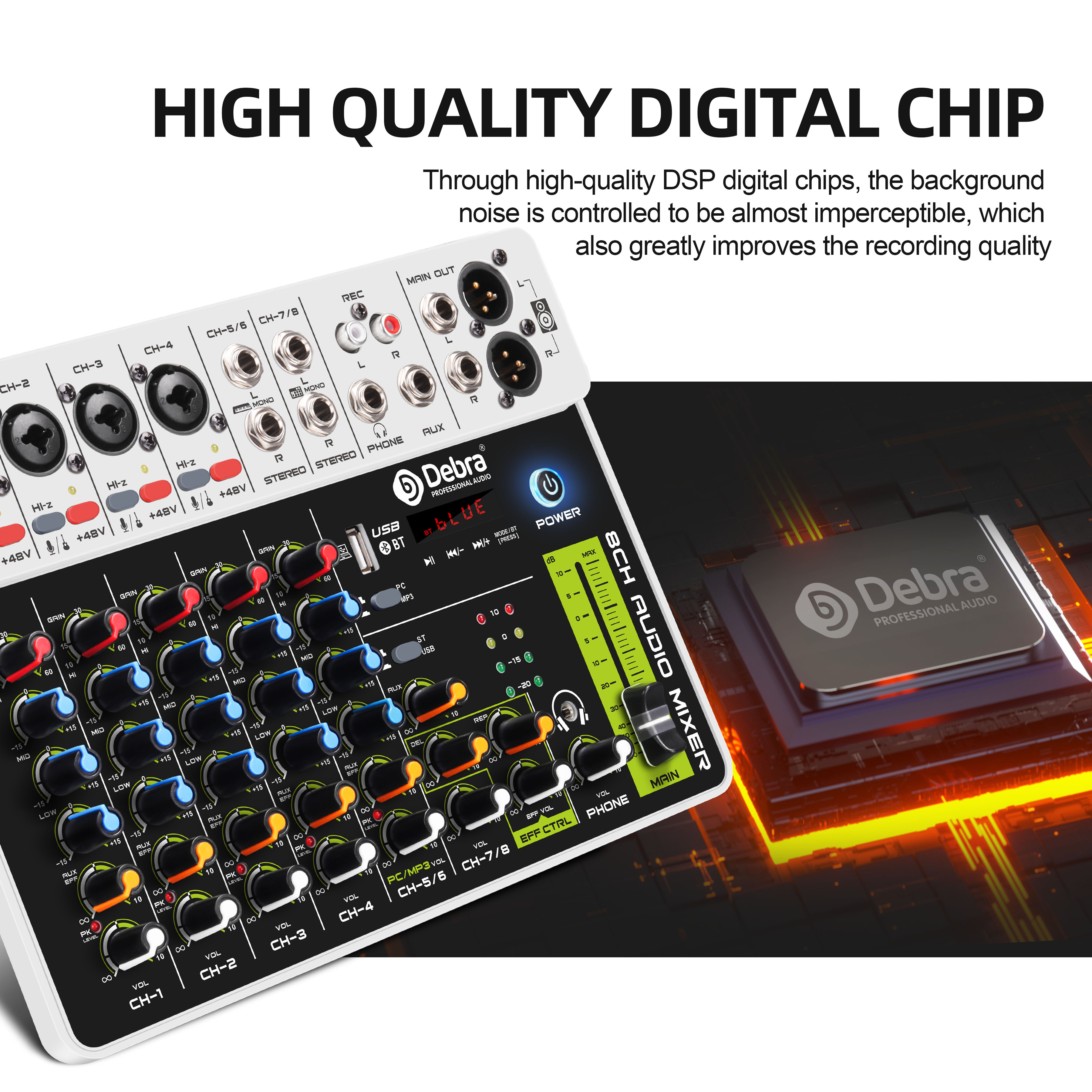 Debra V8 Audio Mixing Console  – Audio Mixer 4 Channel Bewertung und Preis