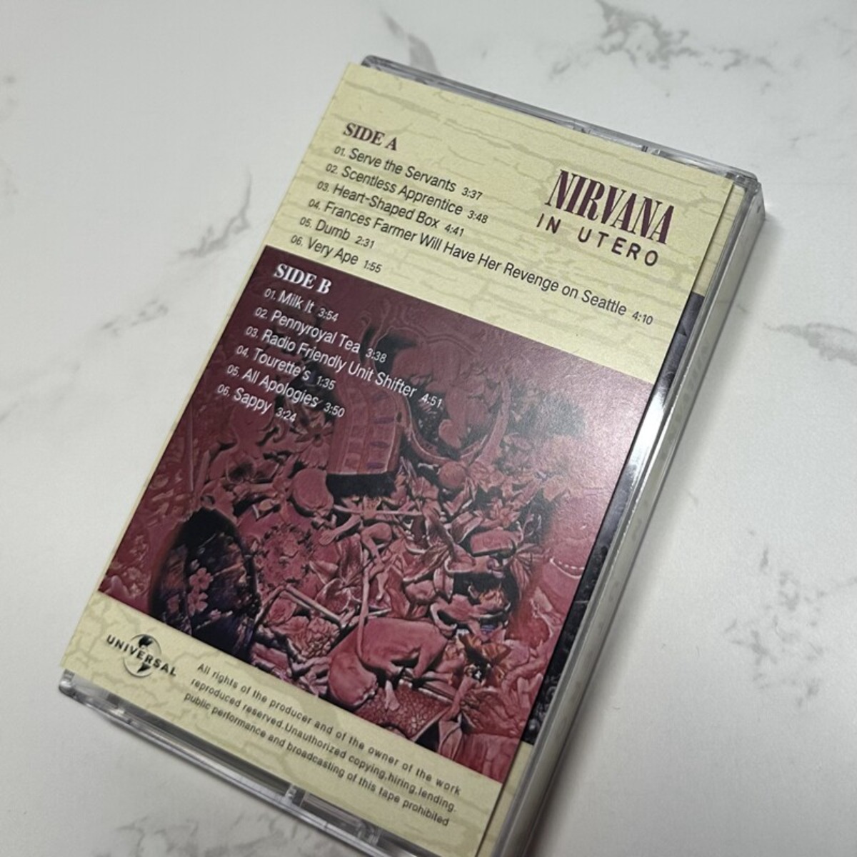 Nirvana in Utero Cassette Tape – Audio To Music Bewertung und Preis