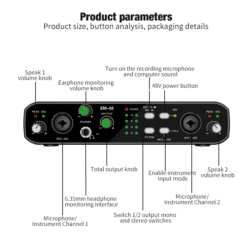 Audio Interface With Microphon – Audio Music Interface Bewertung und Preis