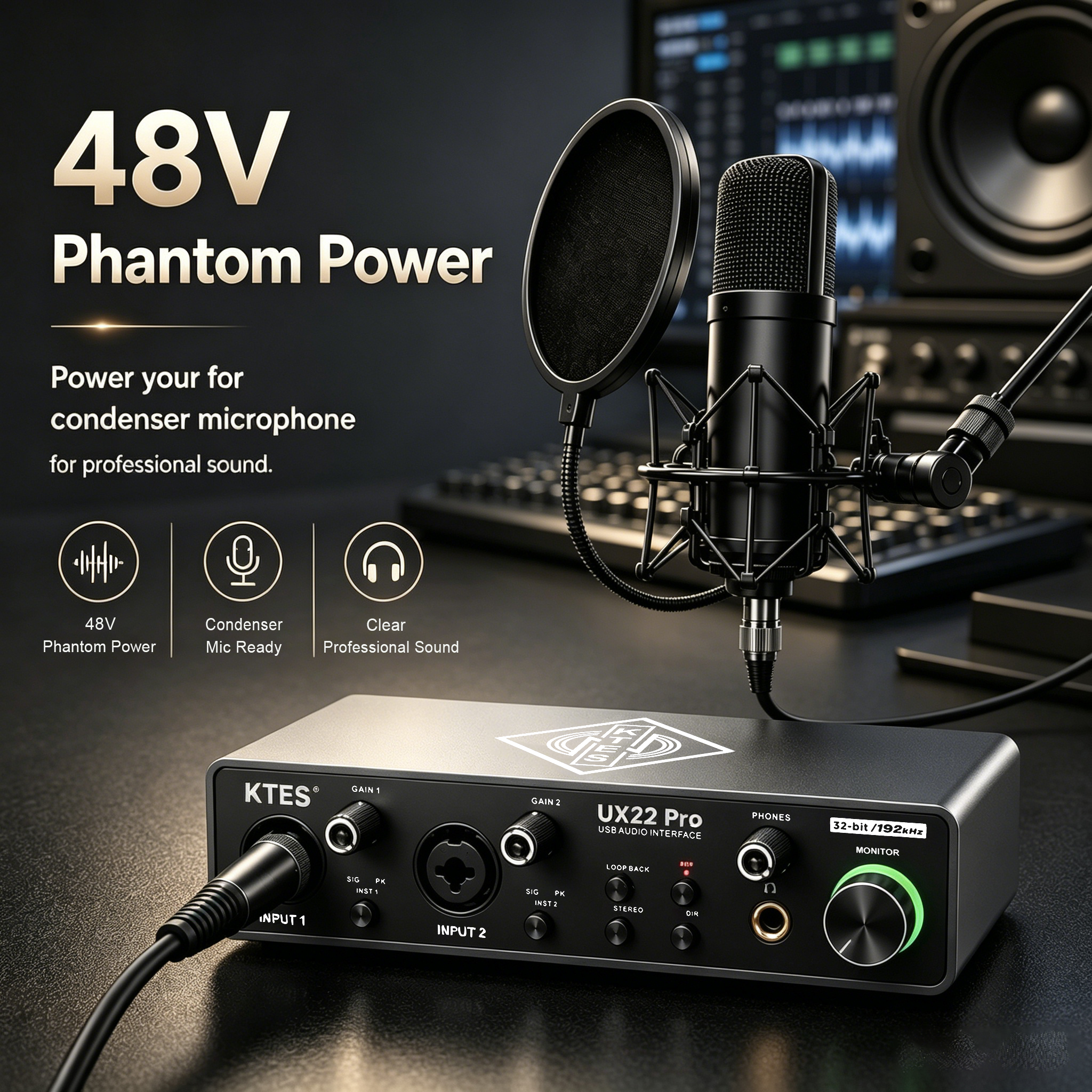UX22 Pro Audio Interface 192kH – Audio Music Tiktok Bewertung und Preis