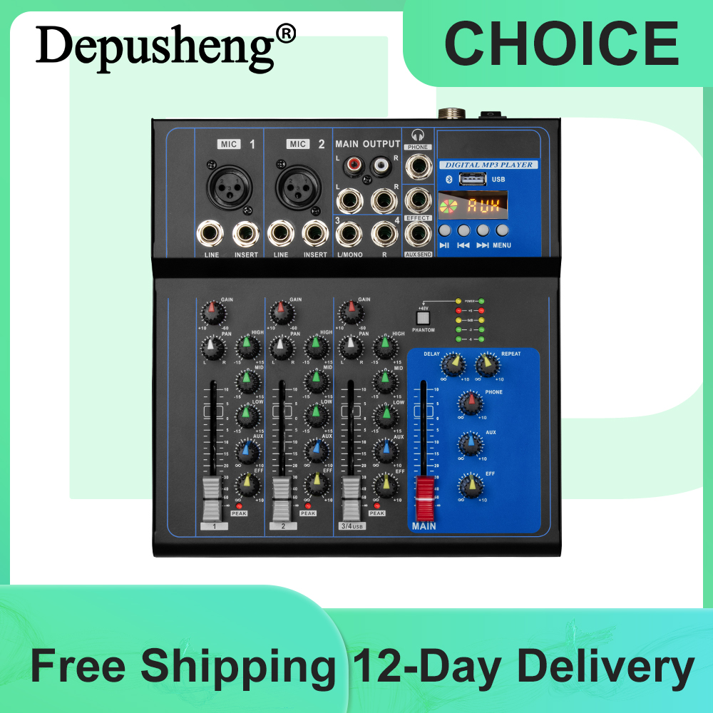 Depusheng FD4 Professional Aud – Audio Mixer 4 Channel Bewertung und Preis