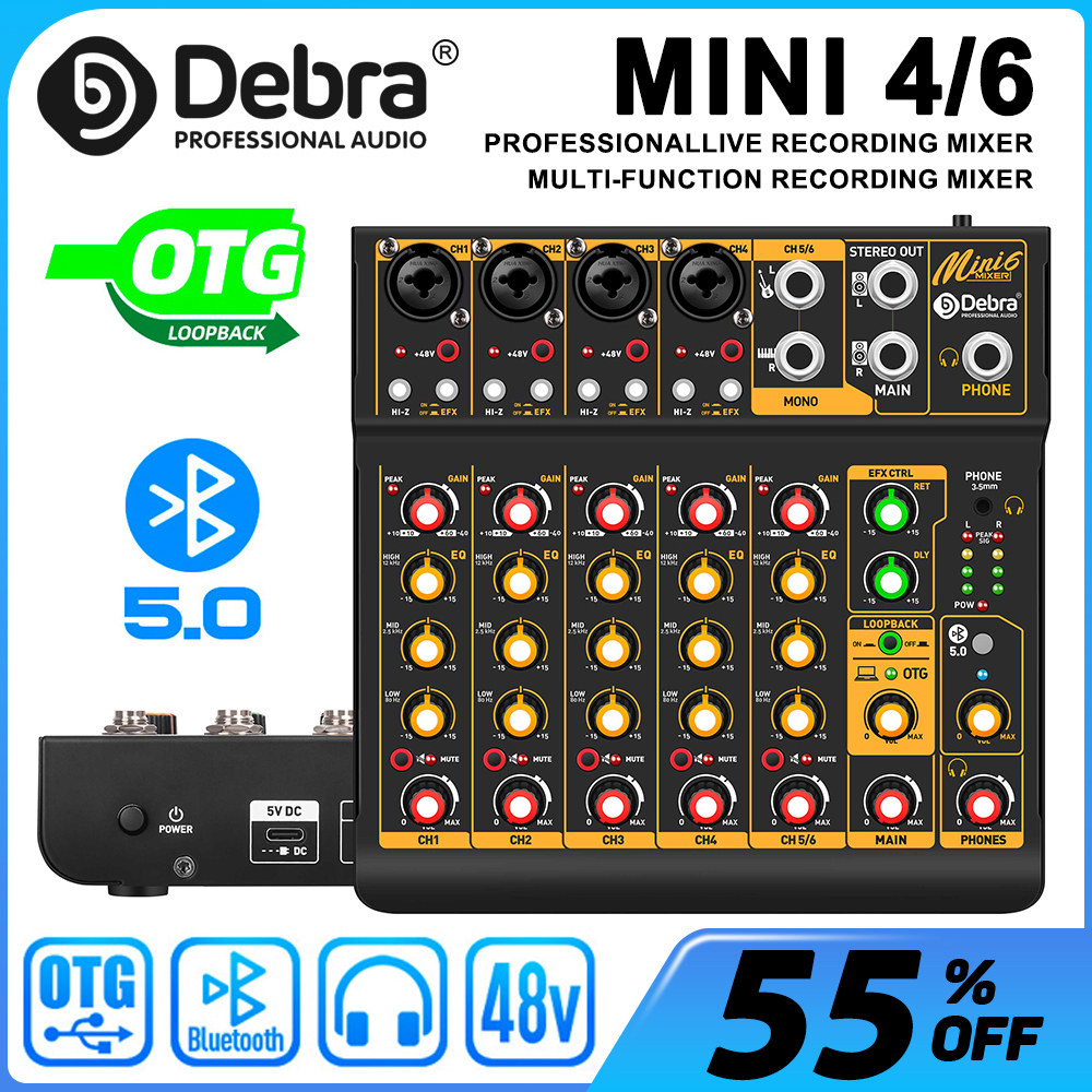 Mini6 6-Channel Audio Mixer, D – Audio Mixer 4 Channel Bewertung und Preis