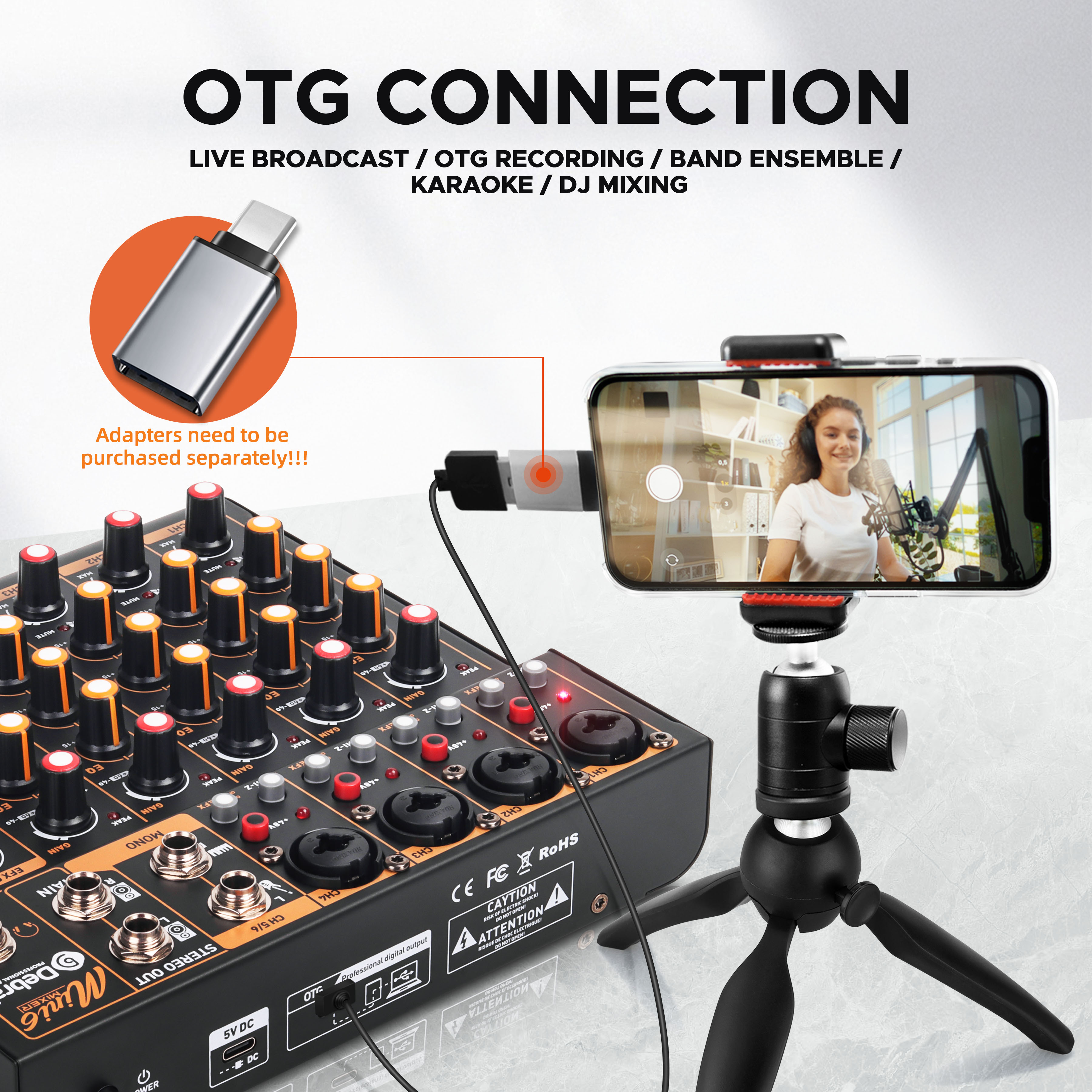 Mini6 6-Channel Audio Mixer, D – Audio Mixer 4 Channel Bewertung und Preis
