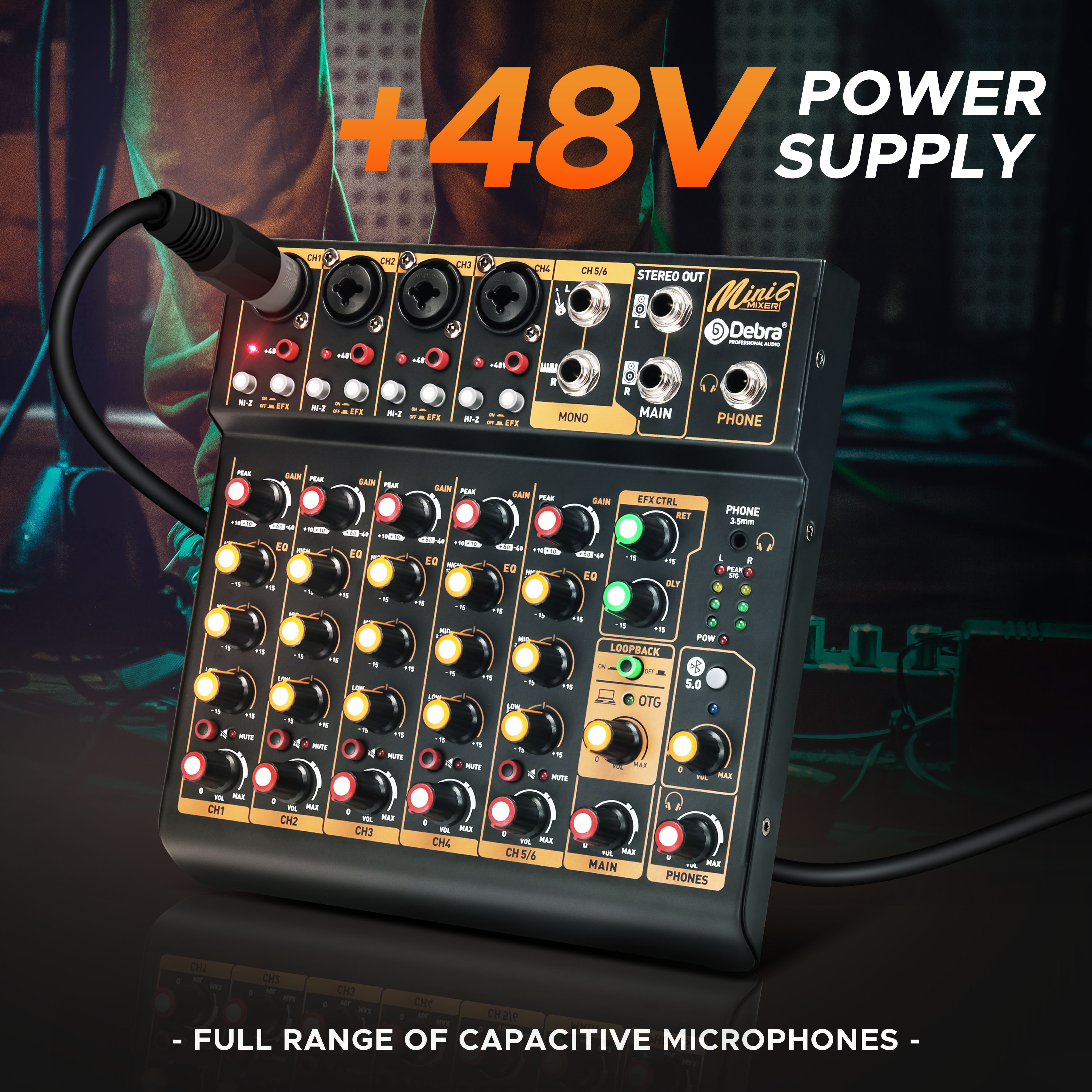 Mini6 6-Channel Audio Mixer, D – Audio Mixer 4 Channel Bewertung und Preis