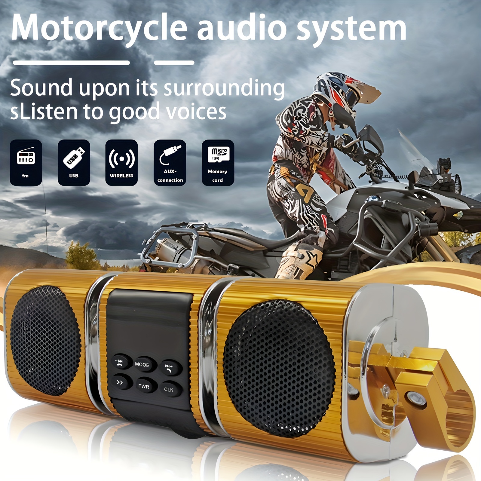 Motorcycle Speakers with Built – Audio Music App Bewertung und Preis