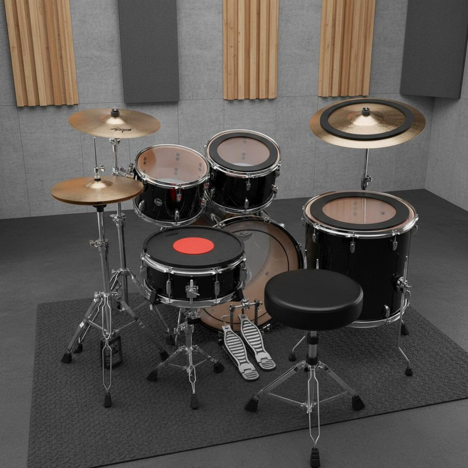 Rubber Drum and Cymbal Mutes N – Drum Practice Pad Bewertung und Preis