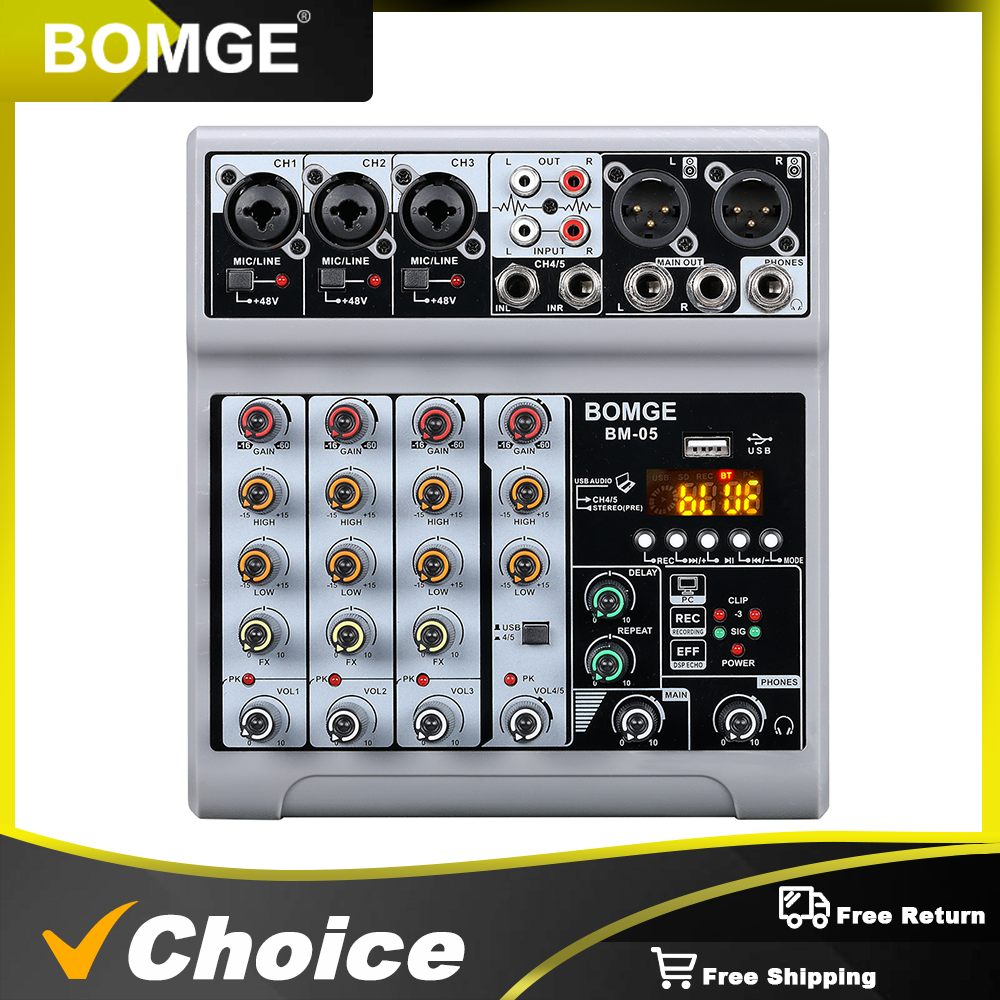 Mixer BM-05 Dj Mixing Console  – Audio Mixer 4 Channel Bewertung und Preis