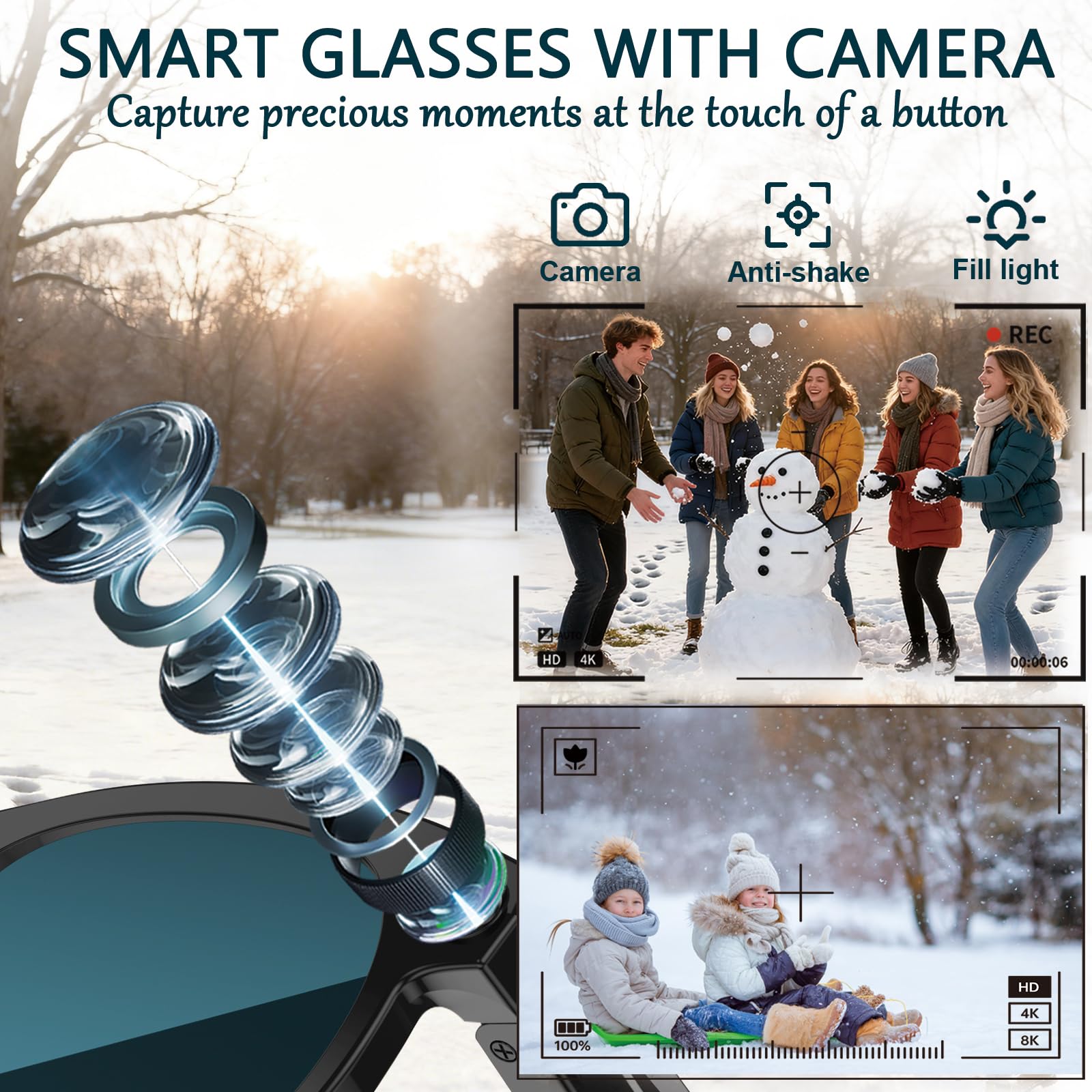 Black Smart Ai Glasses for Men – Audio Music To Video Ai Free Bewertung und Preis