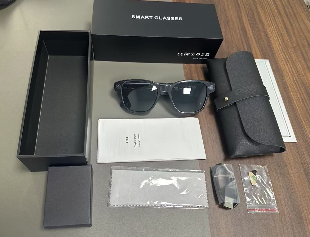 New L801 Smart Glasses 8MP 4K  – Audio Music To Video Ai Free Bewertung und Preis