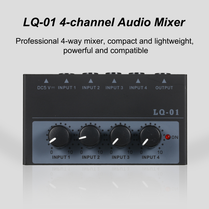 Mini 4 Channel Audio Mixer Low – Audio Mixer 4 Channel Bewertung und Preis