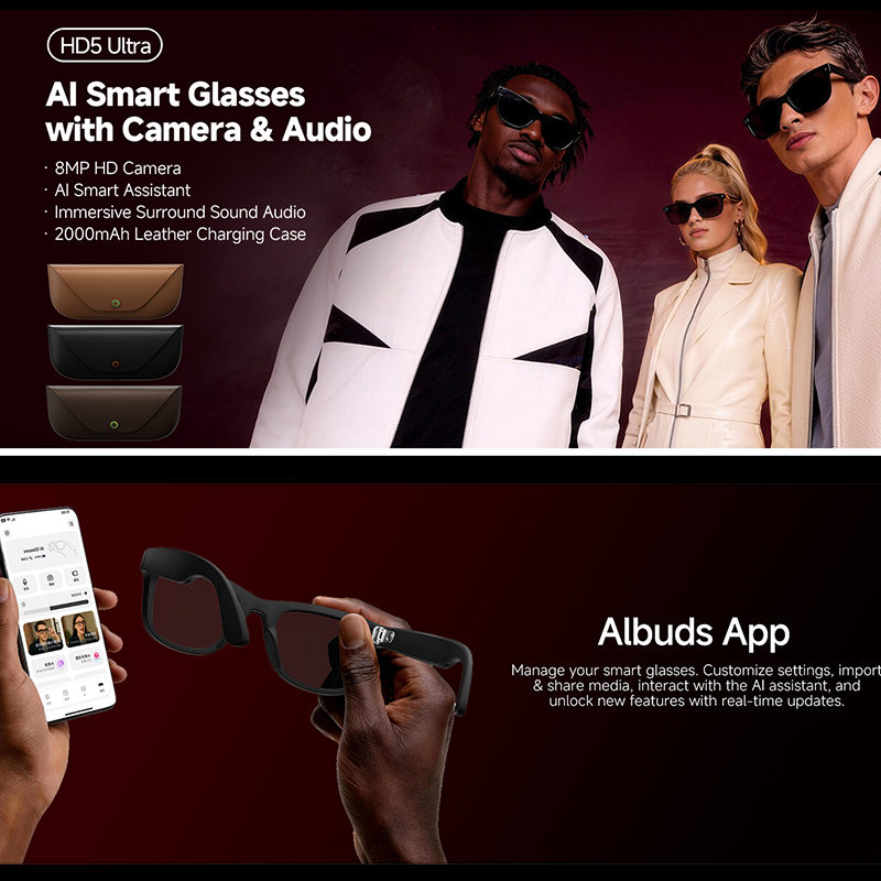 2026 New AI Smart Glasses 8MP  – Audio Music To Video Ai Free Bewertung und Preis