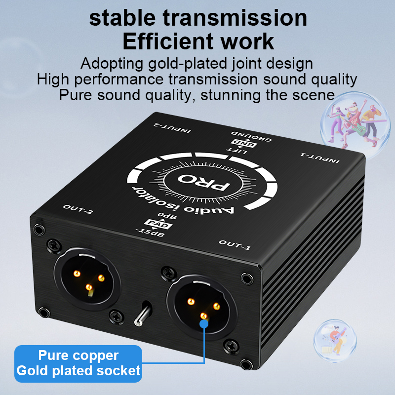 Professional 6.5mm XLR 2CH Aud – Audio Music Isolator Bewertung und Preis