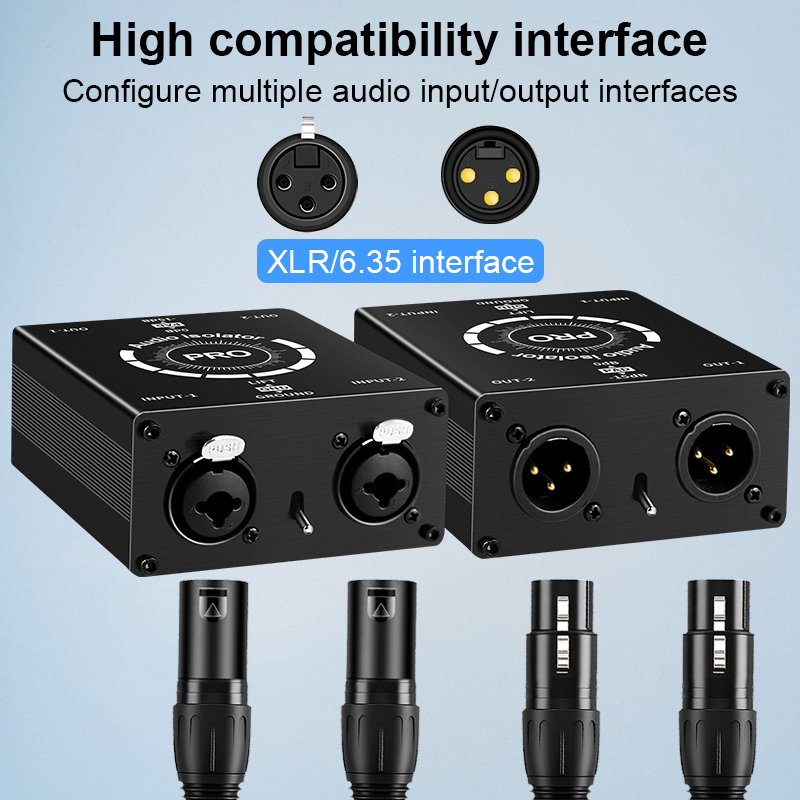 Professional 6.5mm XLR 2CH Aud – Audio Music Isolator Bewertung und Preis