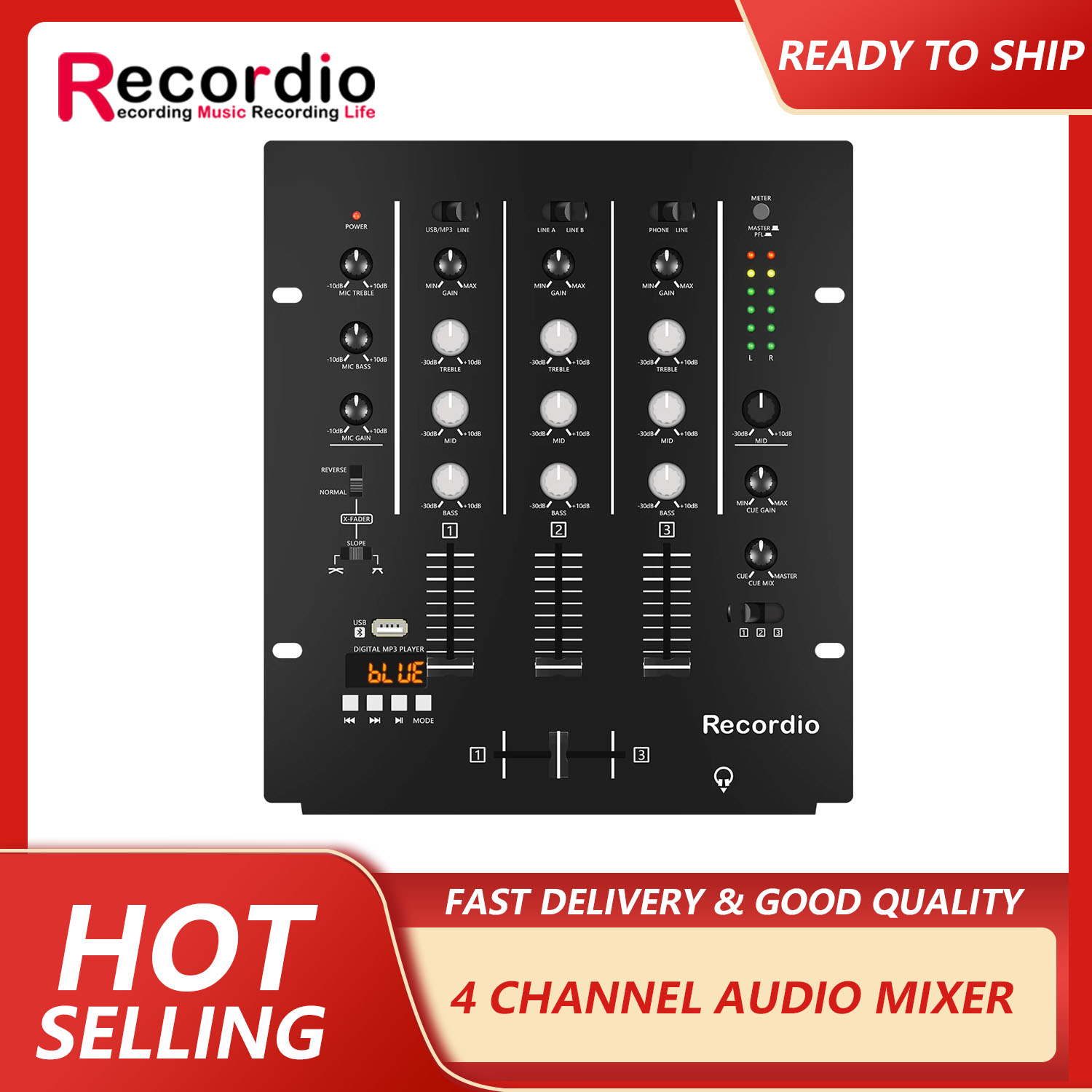 GAX-DM4 OEM  Professional 4-ch – Audio Mixer 4 Channel Bewertung und Preis