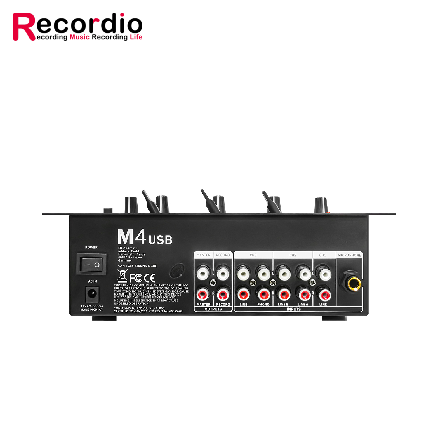 GAX-DM4 OEM  Professional 4-ch – Audio Mixer 4 Channel Bewertung und Preis