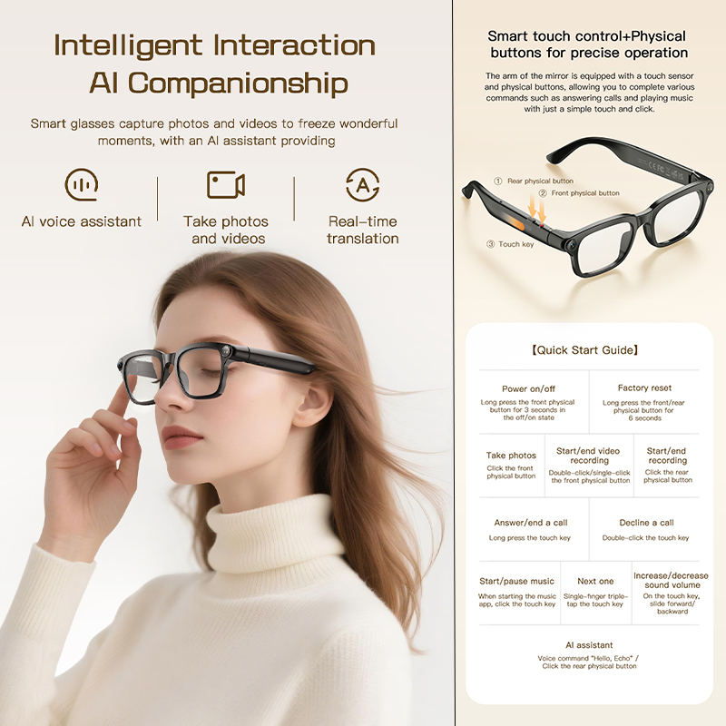 New AI Smart Glasses 800W HD C – Audio Music To Video Ai Free Bewertung und Preis