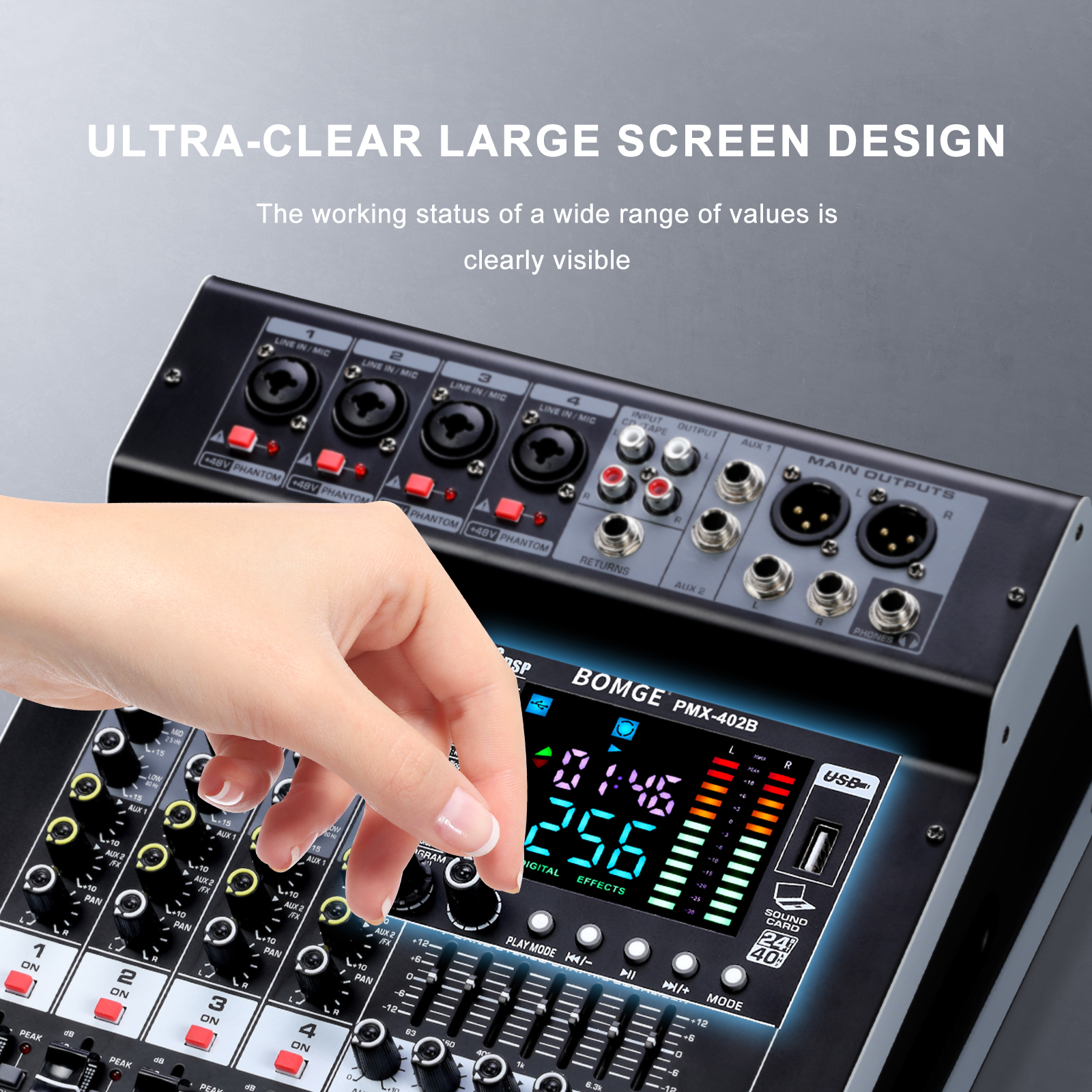 Professional Audio Mixer BOMGE – Audio Mixer 4 Channel Bewertung und Preis