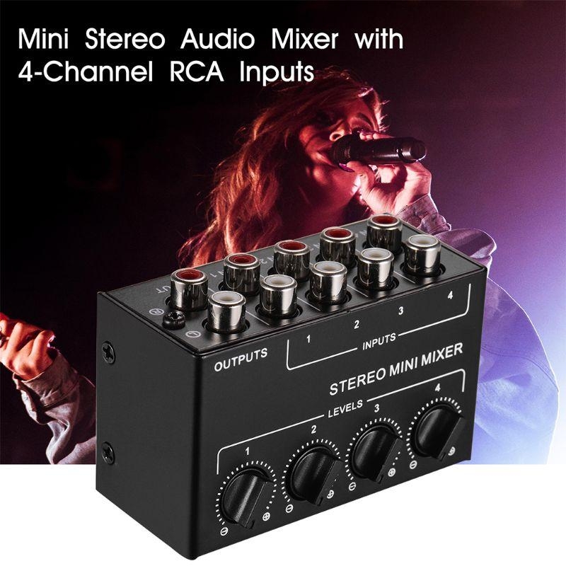  4-Channel Passive Mixer Small – Audio Mixer 4 Channel Bewertung und Preis
