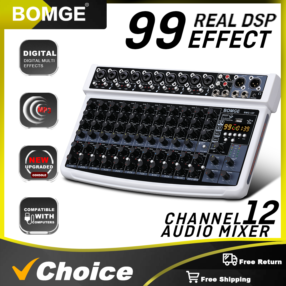BOMGE 12-Channel Professional  – Audio Mixer 4 Channel Bewertung und Preis