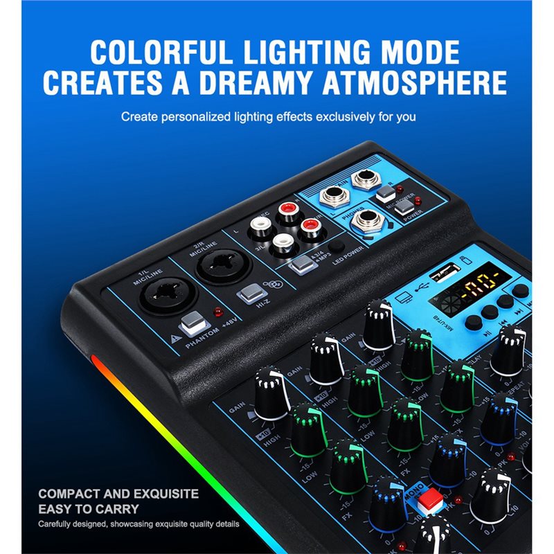 Professional Audio 4CH RGB Sou – Audio Mixer 4 Channel Bewertung und Preis