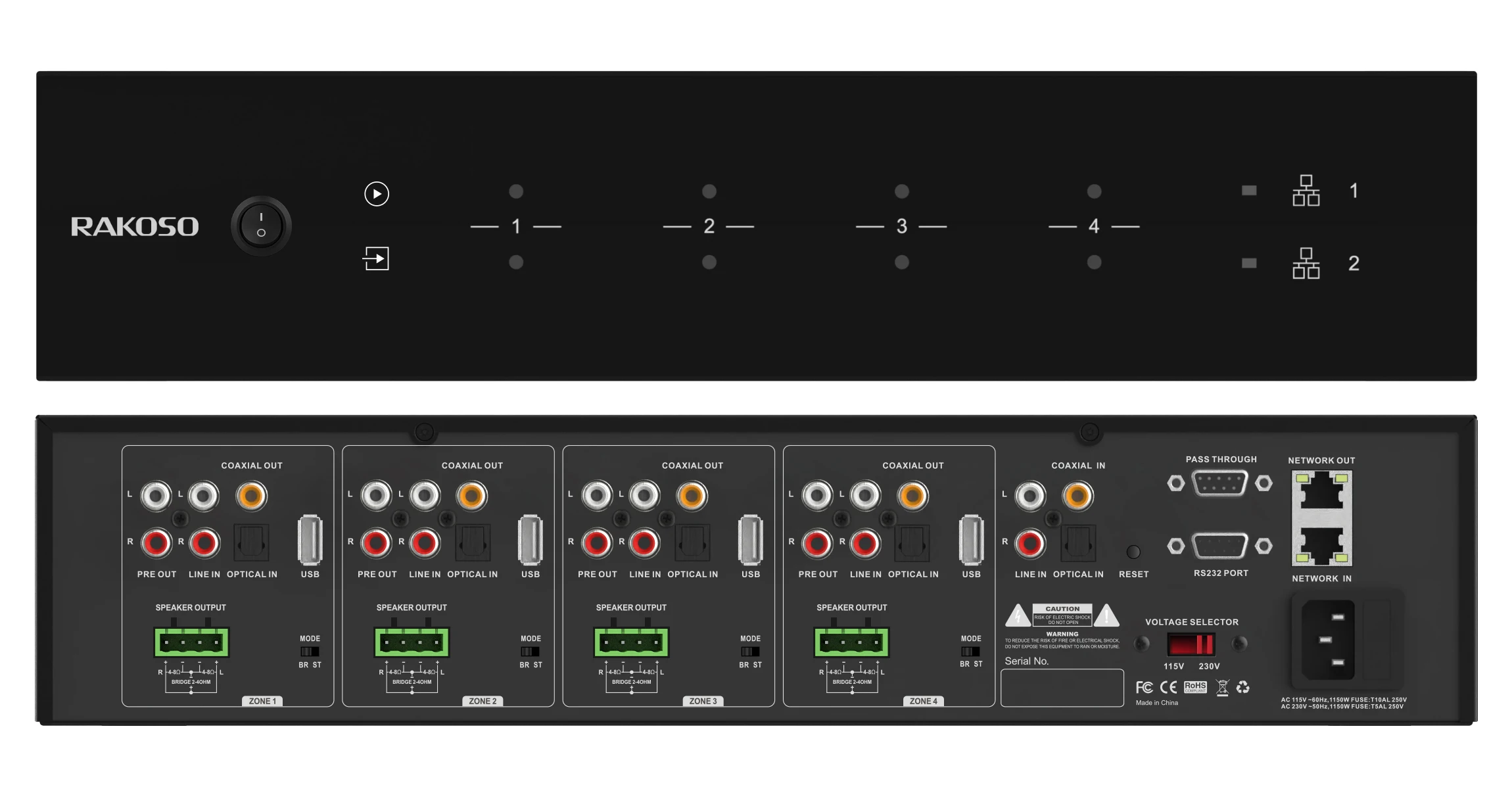 HA400 4 Zone Amplifier 4CH Dig – Audio Music Free Online Bewertung und Preis