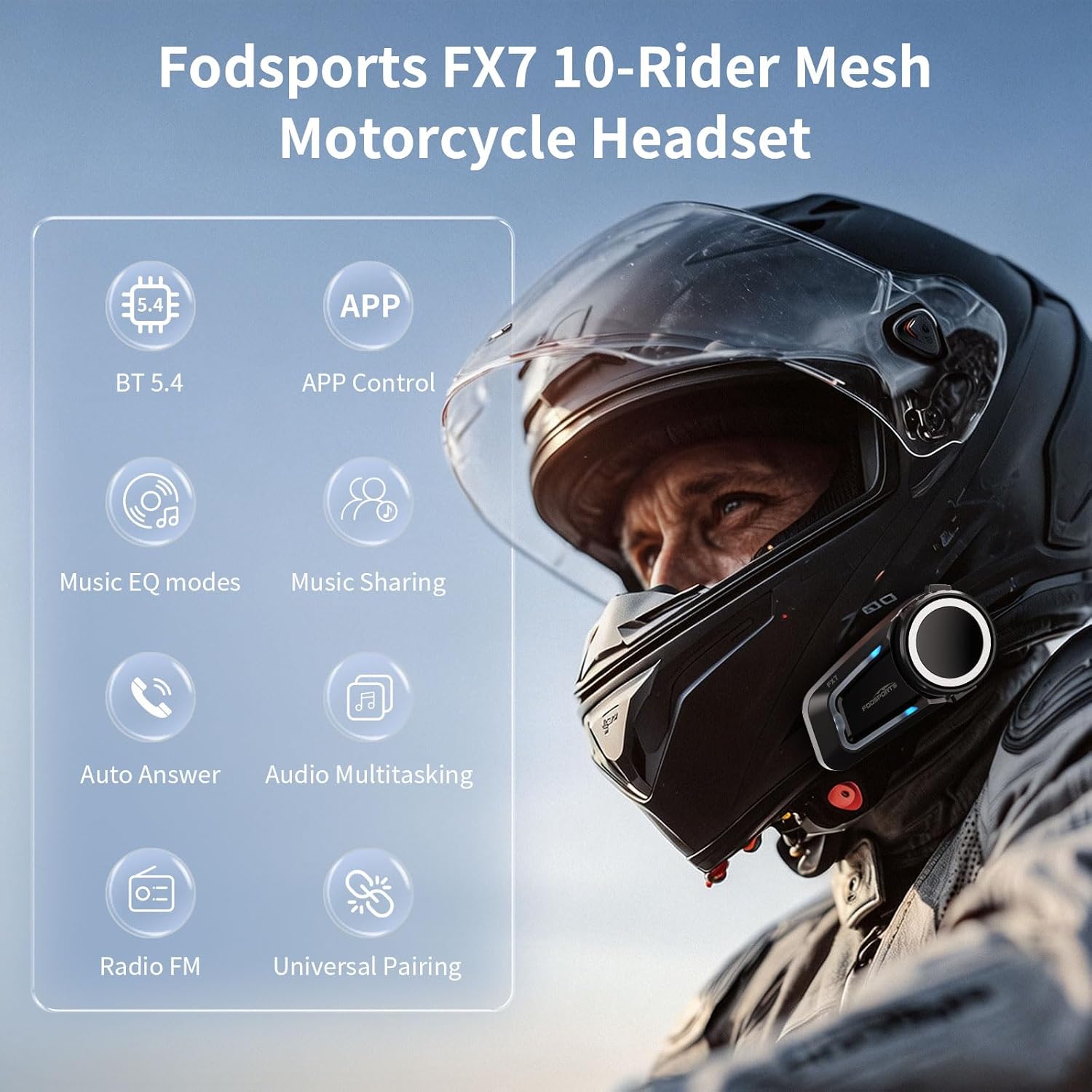10-Rider Mesh Motorcycle Bluet – Audio To Music Bewertung und Preis