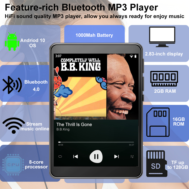 WiFi MP3 Player Andriod 10 Spo – Audio Music Mp3 Downloader Bewertung und Preis